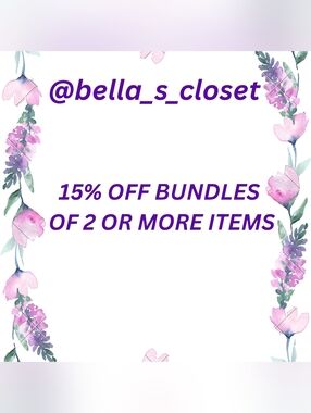 15% Off Bundles Promotional Graphic - Purple Text